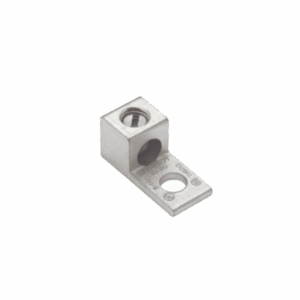 Terminal Universal de Aluminio Estañado/ 1 Orificio para Calibre  14- 2 AWG / Perno de 1/4" / Para Conductores de AL y CU.  HUB-KA2U