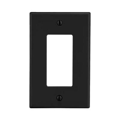Tapa para Contacto Dúplex Color Negro.  HUB-P26-BK