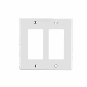 Tapa para Caja Multigang / Contacto Doble / Color Blanco.  HUB-P262W