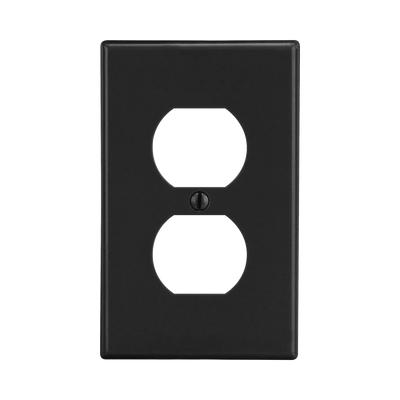Tapa para Contacto Dúplex Color Negro.: HUB-P8BK