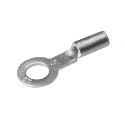 Zapata Terminal de Ojillo BURNDY para Tornillo de 1/4" (6 mm) y Calibre 12-10 AWG.: HUB-T10-14