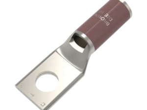 Zapata Terminal de Compresión BURNDY Cañón Corto para Tornillo de 3/8" y Calibre 2 AWG.  HUB-YA2-CL4-BOX