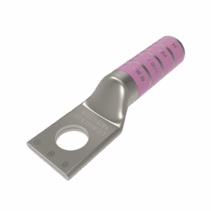 Zapata Terminal de Barril Largo para Tornillo de 5/16" y Calibre 1/0 AWG.  HUB-YA25