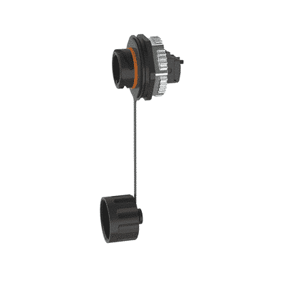 Conector Jack RJ45 de Uso Industrial Estilo TG, Categoría 6, Con Tapa Protectora, Protección IP67  IAEBH6