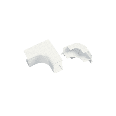 Esquinero Interior, para uso con Canaleta LDPH10 y LD2P10, material ABS, Color Blanco  ICFX10WH-X