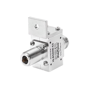Protector RF Coaxial Para 125 a 1000 MHz Con Ceja Frontal Con Conectores N Hembra en Ambos Lados, 50 Ω  IS-B50HN-C2  IS-B50HN-C2
