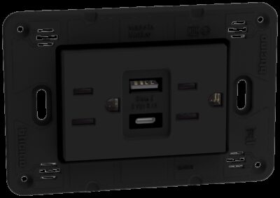 TOMA DÃšPLEX 2P+T INFA 15A 125USB A+C 31A- 5VCD 3 MOD NGO MA - JB4188ACQ