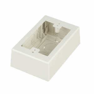 Caja de Pared Superficial, uso Universal con Placas de Pared, Con Cinta Adhesiva, Color Blanco Mate  JBX3510IW-A