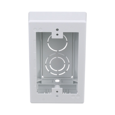 Caja de Pared Superficial, uso Universal con Placas de Pared, Con Cinta Adhesiva, Color Blanco JBX3510WH-A
