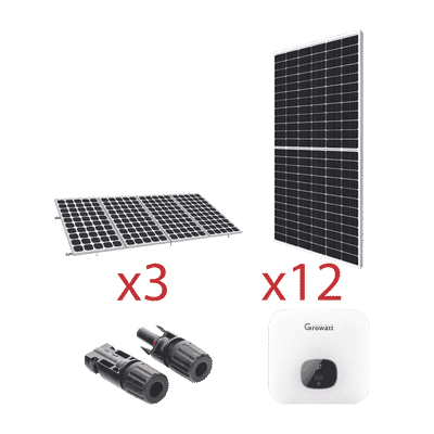 Kit para Interconexión a la Red Eléctrica de CFE de 6 kW con Salida de 220 Vca.  KITGT6K550V2