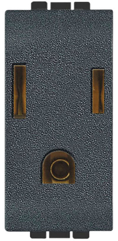 TOMA CORRIENTE POLAR/ATER 2P+TC/PROT NEG ANTR 1MOD15A127/277 - L4129
