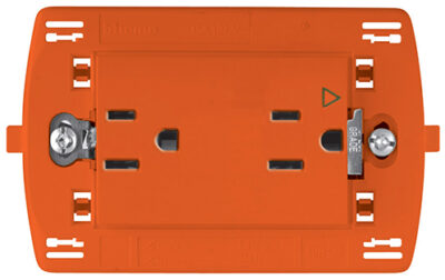 TOMA CORRIENTE DUPLEX TIERRA  AISLADA 15 A, 127 V (NARANJA) - L4188IG