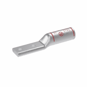 Terminal Conector de Compresión Bimetálica Pan-Lug™ 750 KCMIL, Aluminio Base con Recubrimiento Estañado, y dos Orificios de 1/2". Tambor con Compuesto que Inhibe el Óxido  LAB750-12-24R