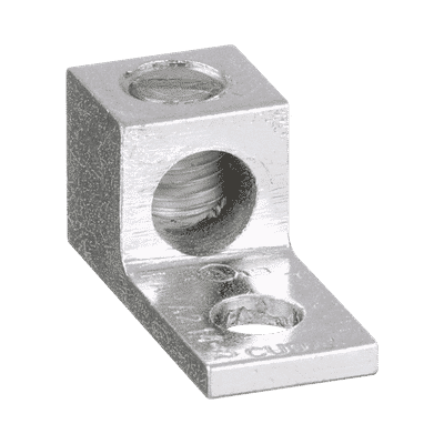 Conector Mecánico de Aluminio, de Un Orificio 1/4" y Un Barril, para Cable de 14 a 2 AWG. 1 Pieza  LAMA2-14-C