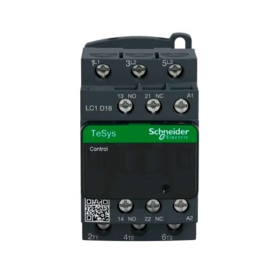TeSys D - Contactor - 3P AC-3 - <=440 V 18 A - bobina 24 V CA LC1D18B7