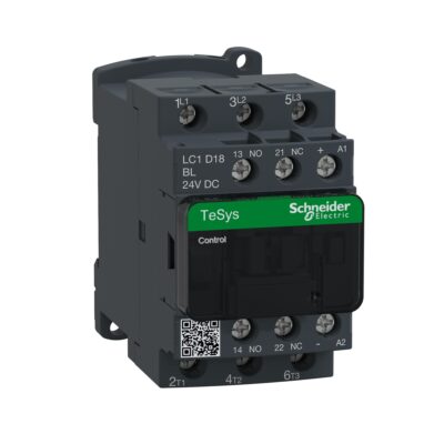 Tesys D - Contactor - 3P Ac-3 - <=440 V 18 A - Bobina 24 Vcd - Antip - LC1D18BL