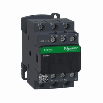 CONTACTOR MAGNÉTICO, 18 A, 3 POLOS, 220 V CA. LC1D18M7 SCHNEIDER ELECTRIC