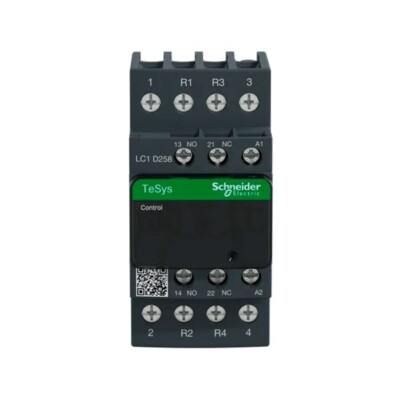 CONTACTOR, TESYS D, 4 POLOS, 40 A, 110 V. LC1D258F7 SCHNEIDER ELECTRIC