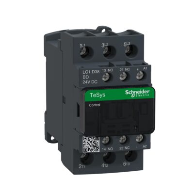 Tesys D Contactor 3P (3Na) – Ac-3 <= 440Vca 38A – Tensión De Bobina 24Vcd - LC1D38BD