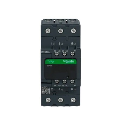 CONTACTOR, TESYS D, 3 POLOS, 50 A, 220 V. LC1D50AM7 SCHNEIDER ELECTRIC