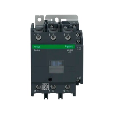 CONTACTOR, TESYS D, 3 POLOS, 80 A, 440 V. LC1D80F7 SCHNEIDER ELECTRIC