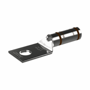 Terminal de Compresión de Cobre con Orificio 1/4" para Cable 2 AWG. 25 Piezas  LCA2-14-Q