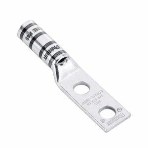 Terminal de Compresión Pan-Lug™ de Barril Largo, de Dos Orificios de 1/2", para Cable 6 AWG, Espacio entre Orificios de 1.75".  LCC6-12W-L