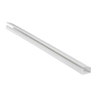 Canaleta LD10 de PVC rígido, con cinta adhesiva para instalación sin herramientas, de 38.4 x 24 x 1828.8 mm, Color Blanco  LD10WH6-A