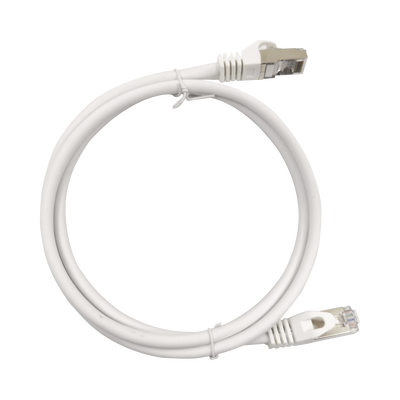 LP-STP6A050WH, Patch Cord Cat6A 10G blindado 0.5M ( 1.64 ft ) Blanco