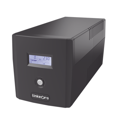 UPS 1000VA/600 W Pantalla LCD / Línea Interactiva 120Vca / 6 tomas 5-15R (4 Respaldadas) / Regulación de Voltaje / Protección RJ45  LP1000LCD