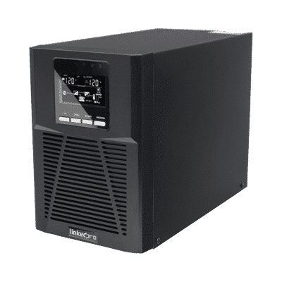UPS 1000VA/900W Online Doble Conversión /Pantalla LCD / 3 tomas 5-15R / Regulación de Voltaje / Protección RJ45 LP1KOLT