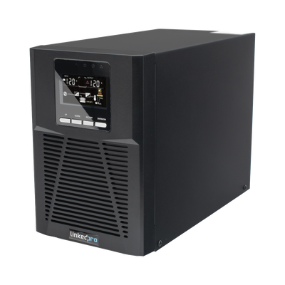 UPS 1000VA/900W Online Doble Conversión /Pantalla LCD / 3 tomas 5-15R / Regulación de Voltaje / Protección RJ45 LP1KOLT