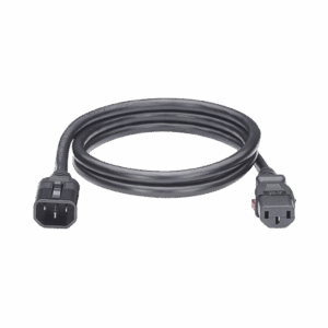 Cable de Alimentación Eléctrica Con Bloqueo de Seguridad, de IEC C14 a IEC C13, 1.2 Metros de Largo, Color Negro, Paquete de 10 Piezas  LPCA12-X