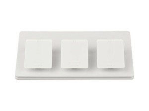Base de mesa para controles PICO, para 3 espacios.: LPED3WH
