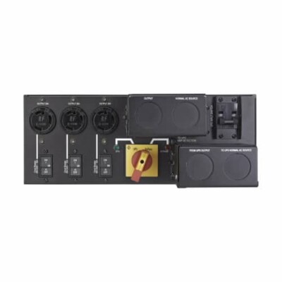 Eaton 9PX MBP11K208 maintenance bypass, 3U, Hardwired input, Outputs: (3) L6-30R, Hardwired