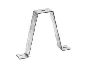 Soporte doble para sujetador universal, ideal para instalación en techo, con acabado Electro Zinc para varilla de 1/4 y 5/16  MG-64-162EZ