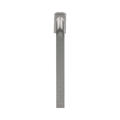 Cincho PanSteel de Acero Inoxidable Tipo 304, 362mm largo x 4.6mm ancho, Color Metálico, Paquete de 100pz  MLT4S-CP