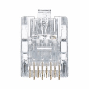 Plug RJ45 Cat5e, Para Cable UTP de Calibres 24-26 AWG, Chapado en Oro de 50 micras, Paquete de 50 piezas  MP588-L