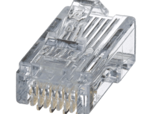 Plug RJ45 Cat5e, Para Cable UTP de Calibres 24-26 AWG, Chapado en Oro de 50 micras, Paquete de 100 piezas  MP588-C