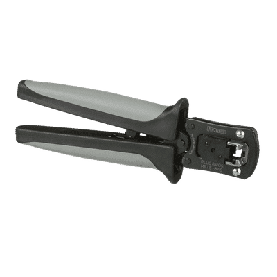 Pinzas Ponchadoras Para Plugs Modulares RJ45, Cat5e, Cat6 y Cat6A, Color Negro  MPT5-8AS