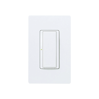 Switch interruptor on/off, 8A iluminacion, 1/10HP fan @120V,  120-277 V, no requiere cable neutro.: MRF2S8SDVWH