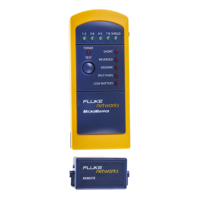 Probador de Mapa de Cableado MicroMapper™, para Verificar Rápida y Fácilmente la Integridad del Cableado de Par trenzado de Ethernet MT-8200-49A