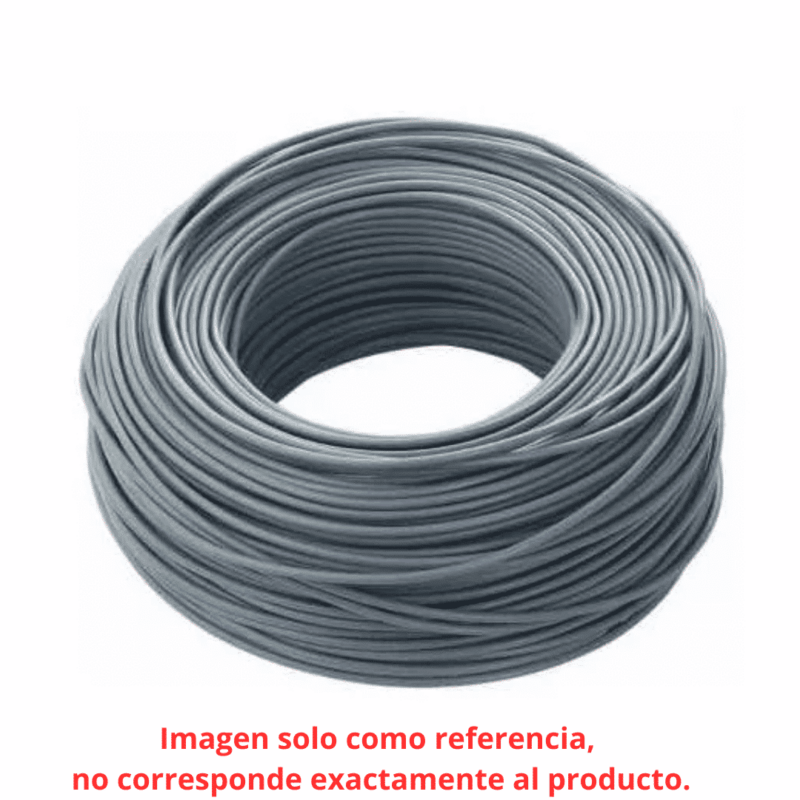 MTS CABLE THW NYLON CAL 8 GRIS  CTHWN-8CG