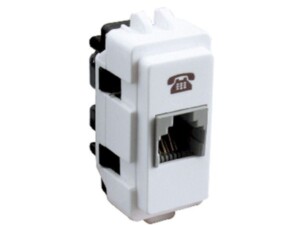 MÓDULO CON TOMA TELEFÓNICA, 1 MÓDULO Y 4 HILOS, BLANCO. MWD130097884 SCHNEIDER ELECTRIC