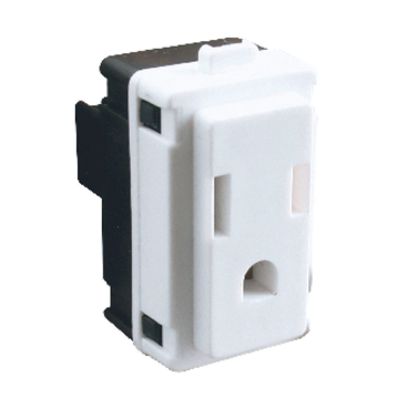 TOMA 2P T BLANCO 15A 127V¨- - MWD30250