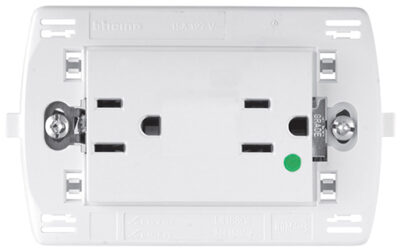 TOMA DE CORRIENTE DUPLEX GRADOHOSPITAL 15 A 127 V  BCO 3 MOD - N4188HG