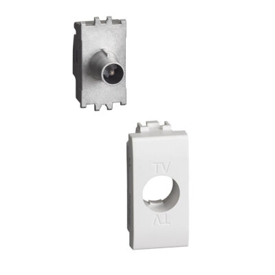 TOMA DE TV CON CUBIERTA BCO   1 MODULO - N4202FN