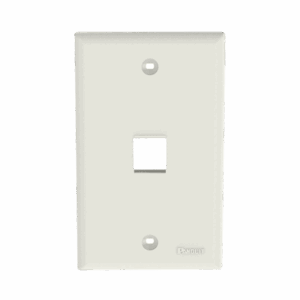 Placa de Pared Vertical, Salida Para 1 Puerto Keystone, Color Blanco Mate  NK1FNIW