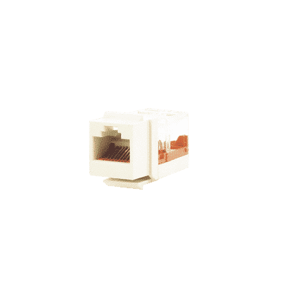 Conector Jack Estilo Leadframe, Tipo Keystone, Categoría 5e, de 8 posiciones y 8 cables, Color Blanco mate  NK5E88MIWY