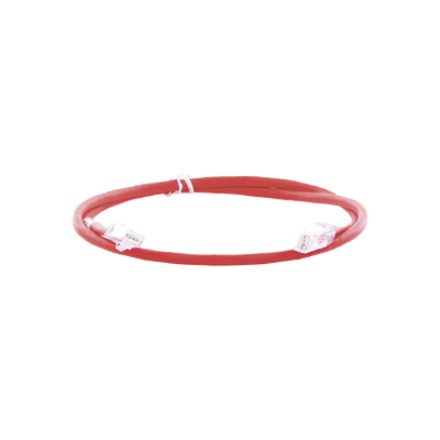 Cable de parcheo UTP Categoría 6, con plug modular en cada extremo - 1 m. - Rojo  NK6PC3RDY